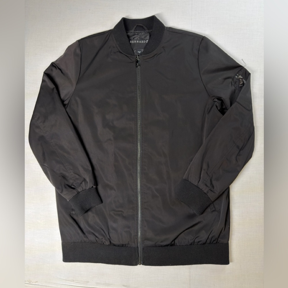 Bernardo Ladies' Black Bomber Boyfriend Jacket Size Medium